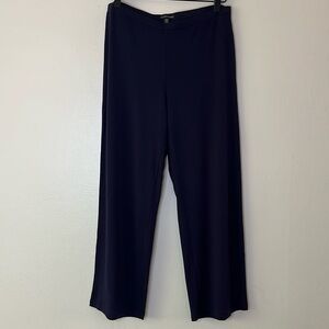 Eileen Fisher Stretch Jersey Knit Straight Pant‎ in Blue size small